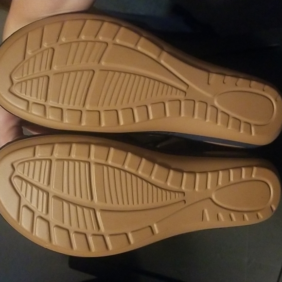 NEW Casual Comfort Blue Wedge Sandals (Size 10) - Picture 6 of 7